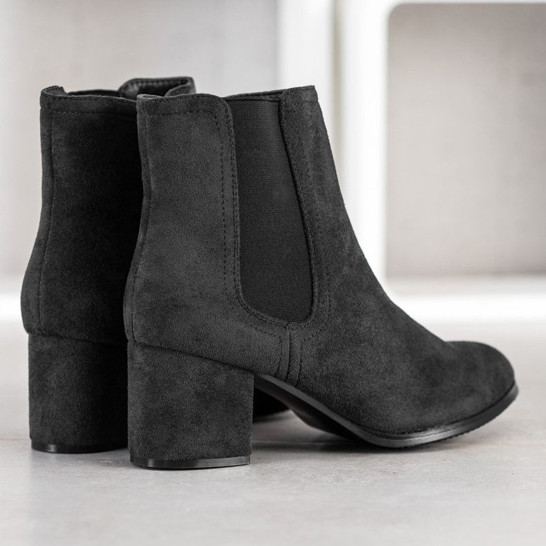 J. Star Warme High Heels schwarz 1