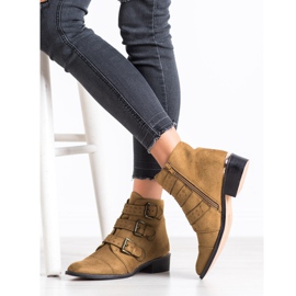 Corina Braune Stiefel mit Schnallen 1