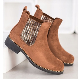 SHELOVET Stylische Chelsea-Boots braun 1