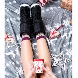 GOLL Warme schwarze Schneestiefel 1