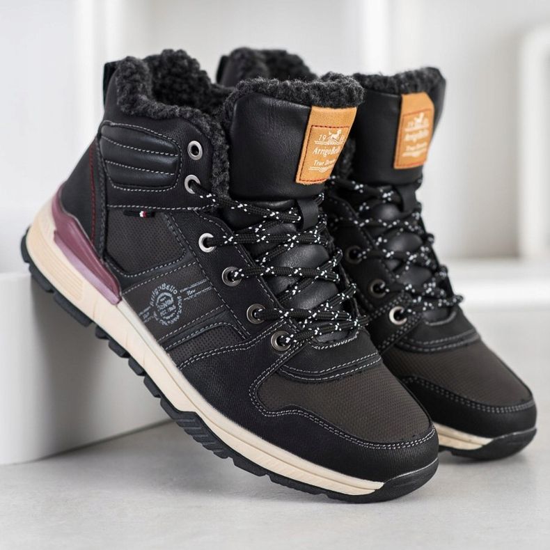 Arrigo Bello Schwarze Trekkingschuhe 1