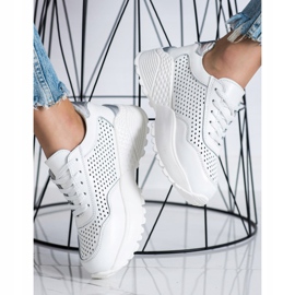 Goodin Modische Ledersneaker weiß 1