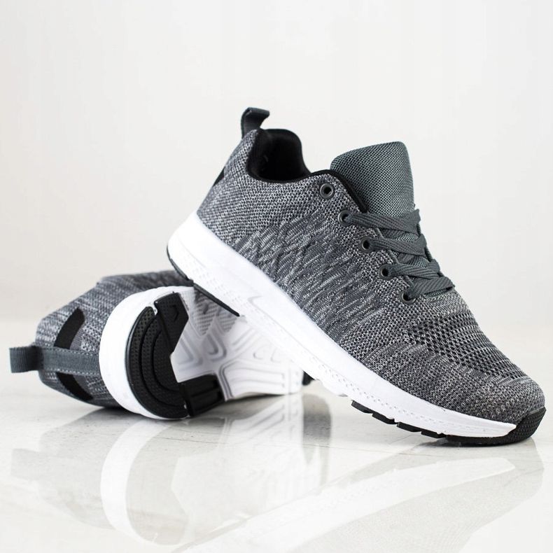 SHELOVET Leichte Sneaker zum Schnüren grau 1