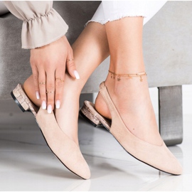 Goodin Slip-On-Pumps mit freiliegender Ferse beige 1