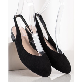 Goodin Slip-On-Pumps mit freiliegender Ferse schwarz 1