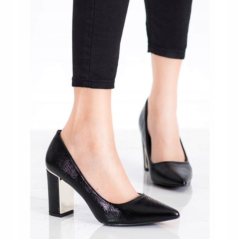Goodin Stylische Pumps auf High Heels schwarz 2