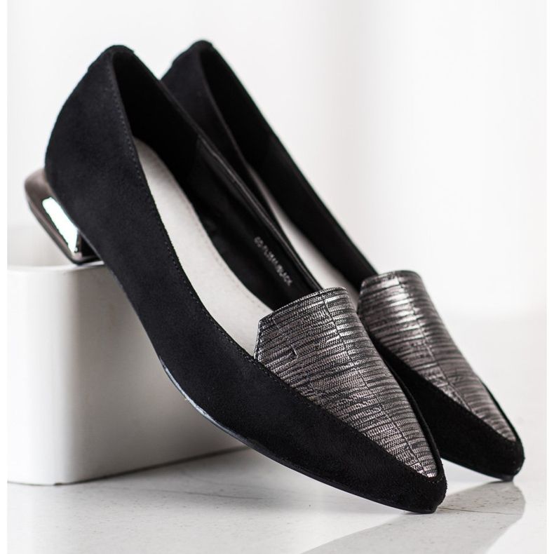 Goodin Modische Pumps in Spitz schwarz 2