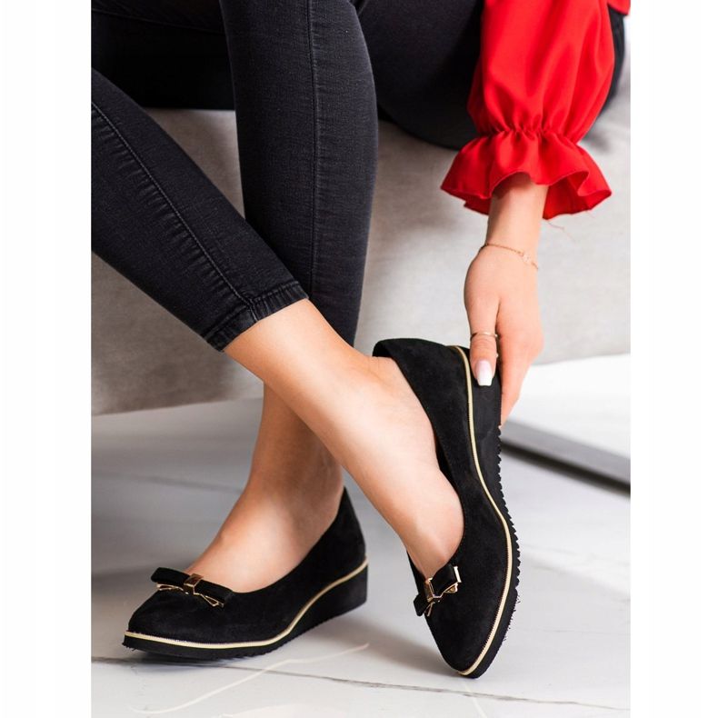 Goodin Schwarze Brogues mit Schleife 1