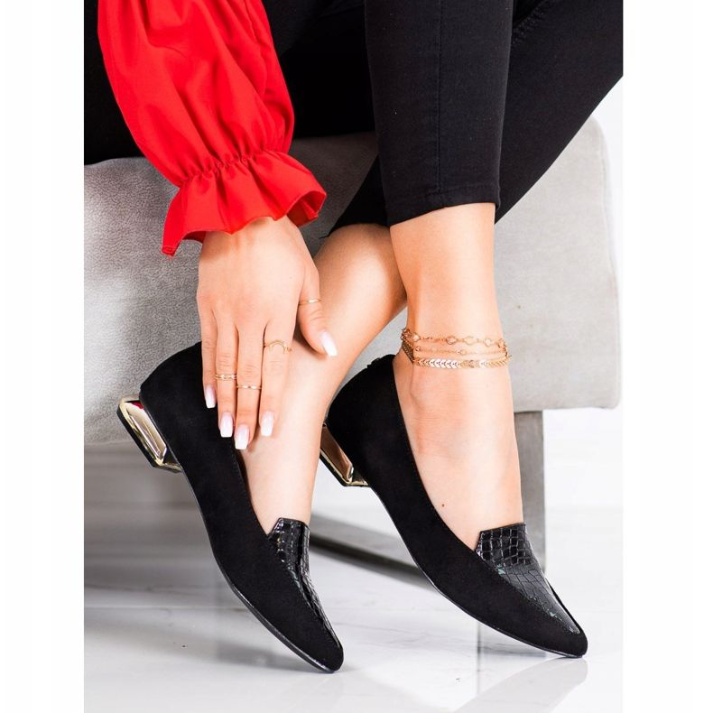 Goodin Modische Pumps in Spitz schwarz 1