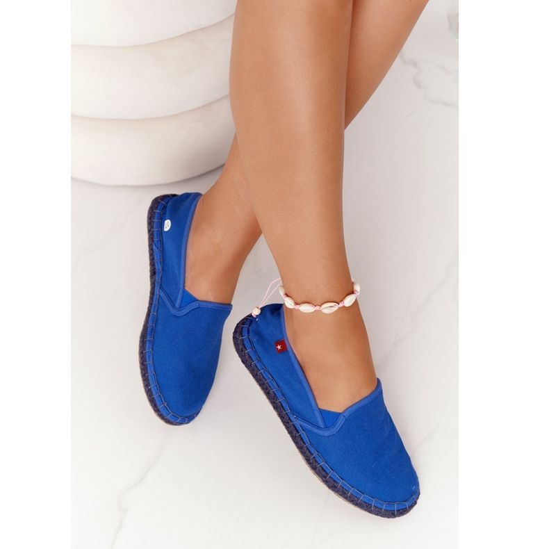 Big Star DD274A136 Marineblaue Espadrilles auf geflochtener Sohle navy blau 2