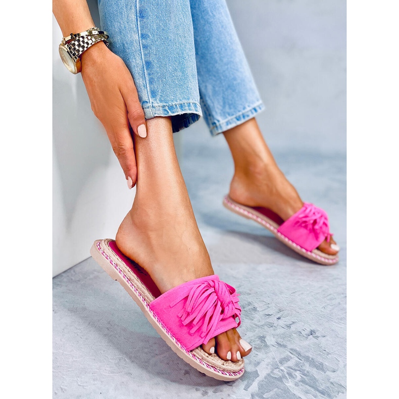 Fuchsia Damenhausschuhe CK159 Fushia rosa 2