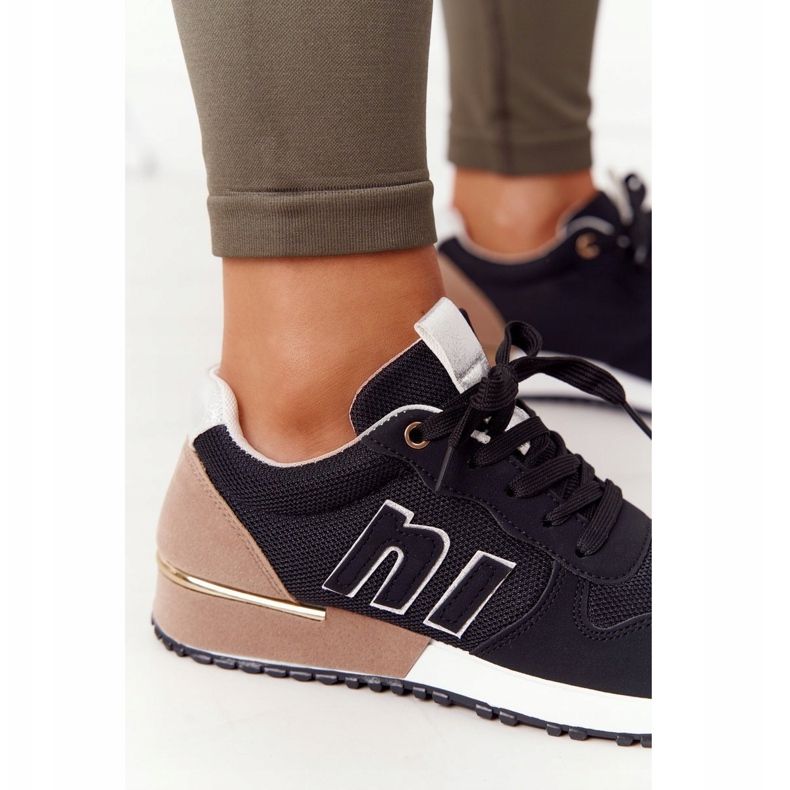 Damen Sportschuhe Sneakers Schwarz Maddie braun 1