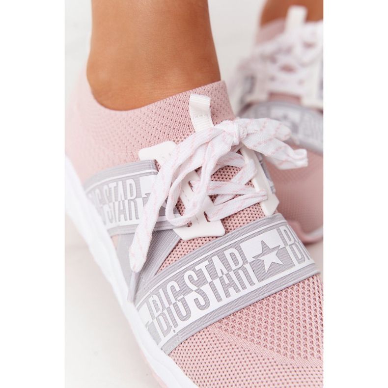 Damen Sportschuhe Memory Foam Big Star HH274353 Pink rosa 1