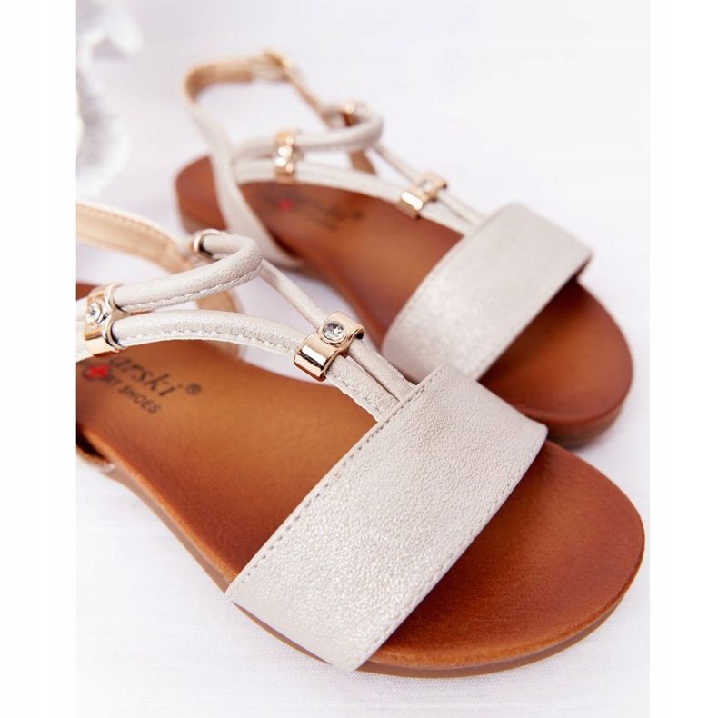 S.Barski Kindersandalen S. Bararski Comfort Beżowe beige 1