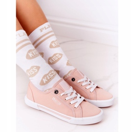 Damen Sneaker Big Star HH274060 Rosa weiß 1