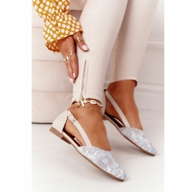 Leder Maciejka 4972A-04 Beige Ballerinas 2