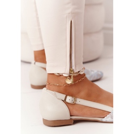 Leder Maciejka 4972A-04 Beige Ballerinas 1