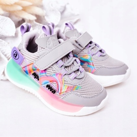 Apawwa Kinder Sportschuhe Sneakers Grau Jump Jump mehrfarbig 1