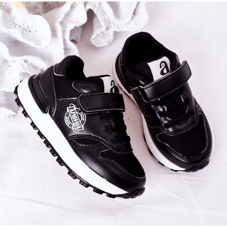 Apawwa Kinder Sportschuhe Sneakers Schwarz Skatepark 1