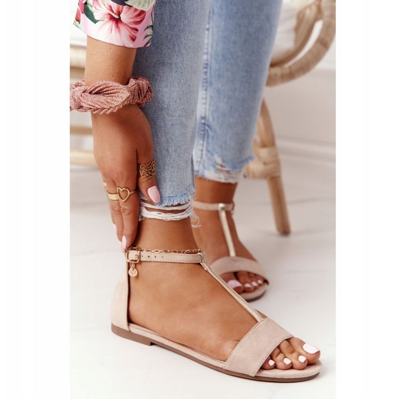 S.Barski Elegante Wildledersandalen S. Bararski 541-7 Beige 2