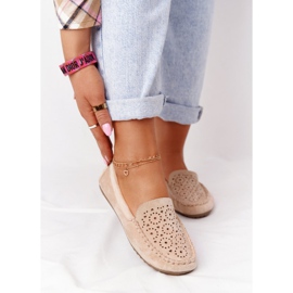 Wildleder-Loafer für Damen Beige Molly 2