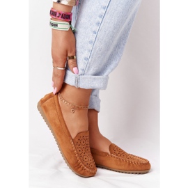 Camel Molly Wildleder-Loafer für Damen braun mehrfarbig 1