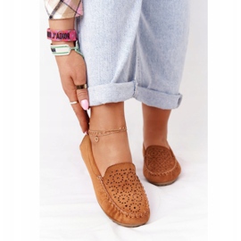 Camel Molly Wildleder-Loafer für Damen braun mehrfarbig 2