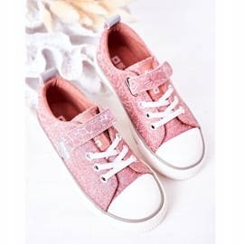 Kinder Sneaker mit Klettverschluss Big Star HH374027 Rosa 1