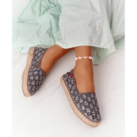 Espadrilles auf geflochtener Plattform Big Star AA274680 Grau 1