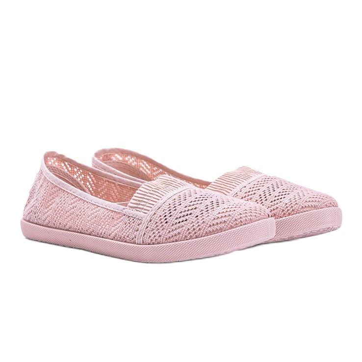 Marias rosa durchbrochene Sneakers 1