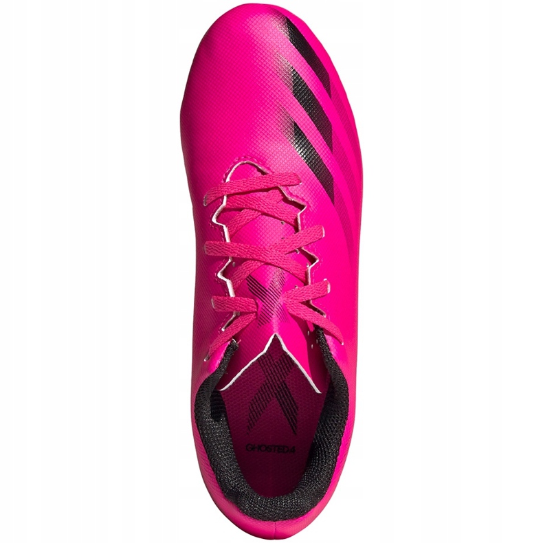 Fußballschuhe adidas X Ghosted.4 FxG Jr pink FW6932 rosa rosa 1