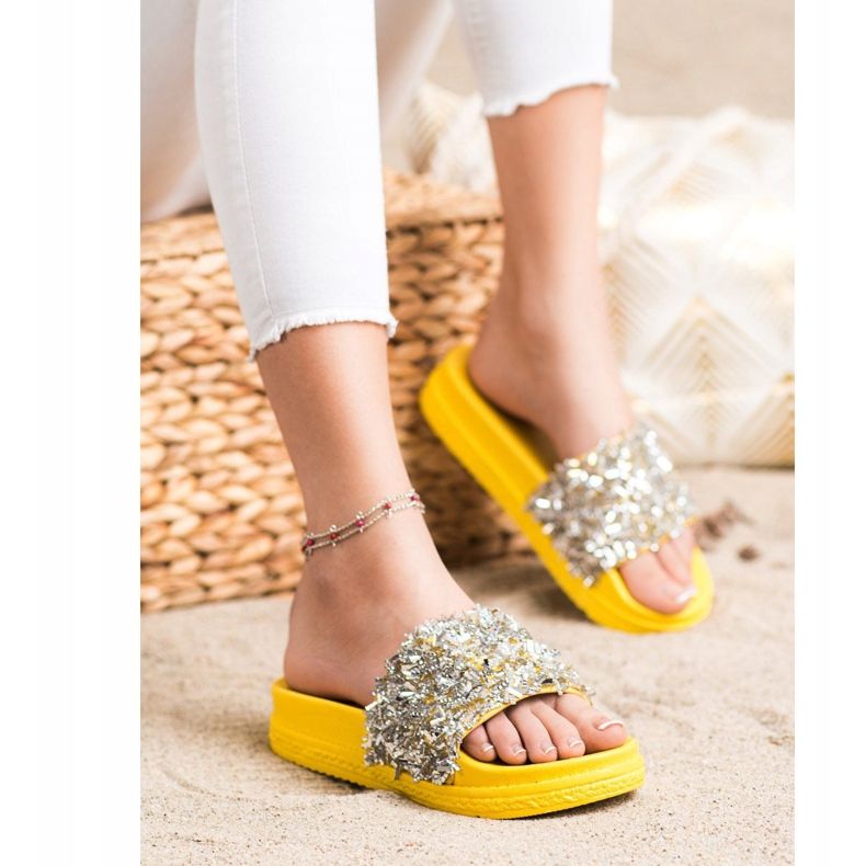 Seastar Modische Hausschuhe aus Kristall silber- 2