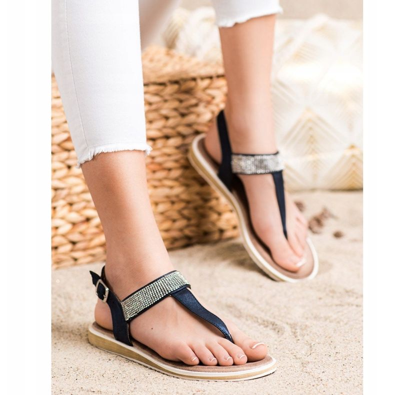 S. BARSKI Sandalen des Japaners S.BARSKI marineblau 1