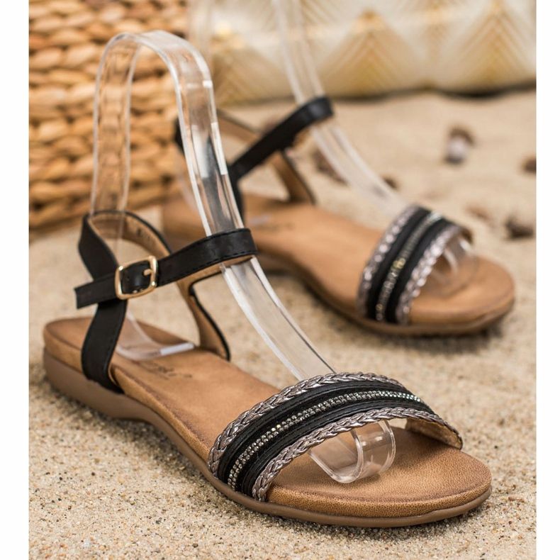 S. BARSKI schwarze Sandalen von S.BARSKI 1