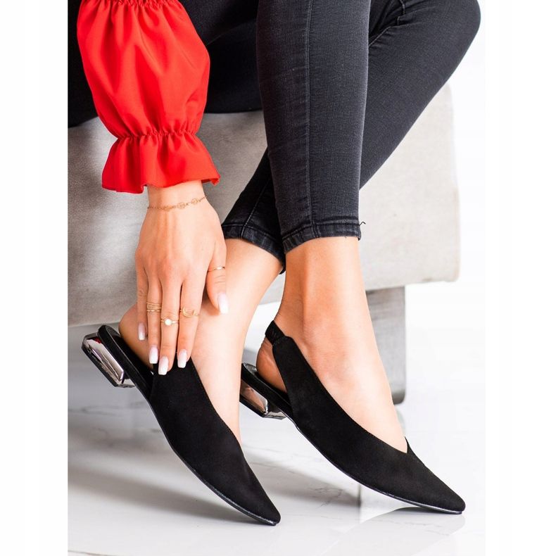 Goodin Schwarze Slip-On-Pumps 2