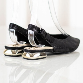 Goodin Stilvolle Pumps in Spitz schwarz 1