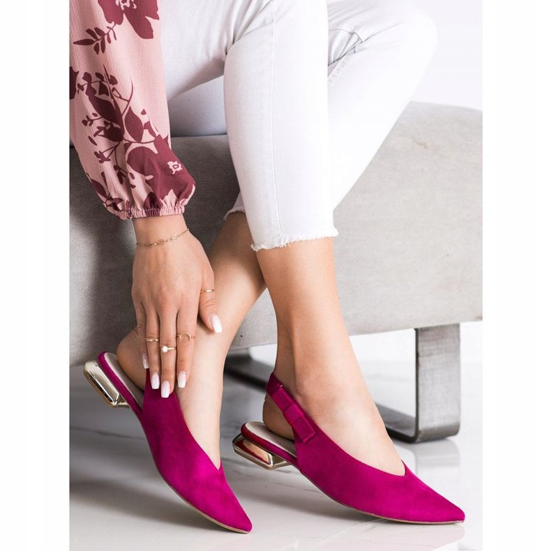 Goodin Stilvolle Pumps in Spitz rosa 1