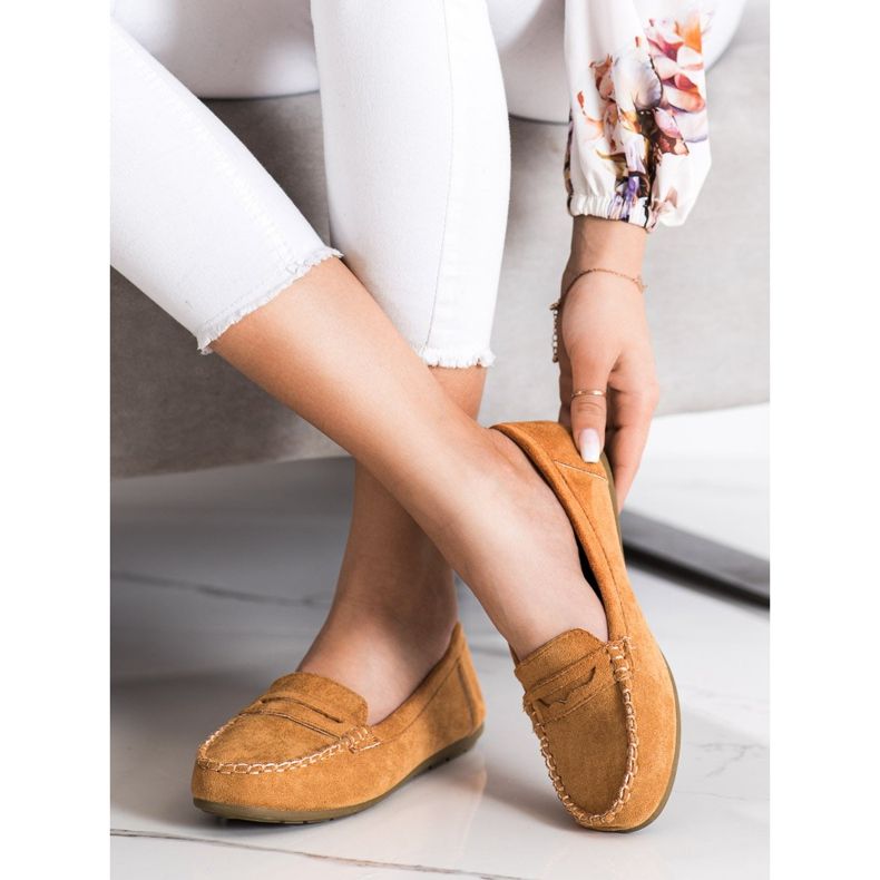 Super Me Camel Wildleder Loafer braun 1