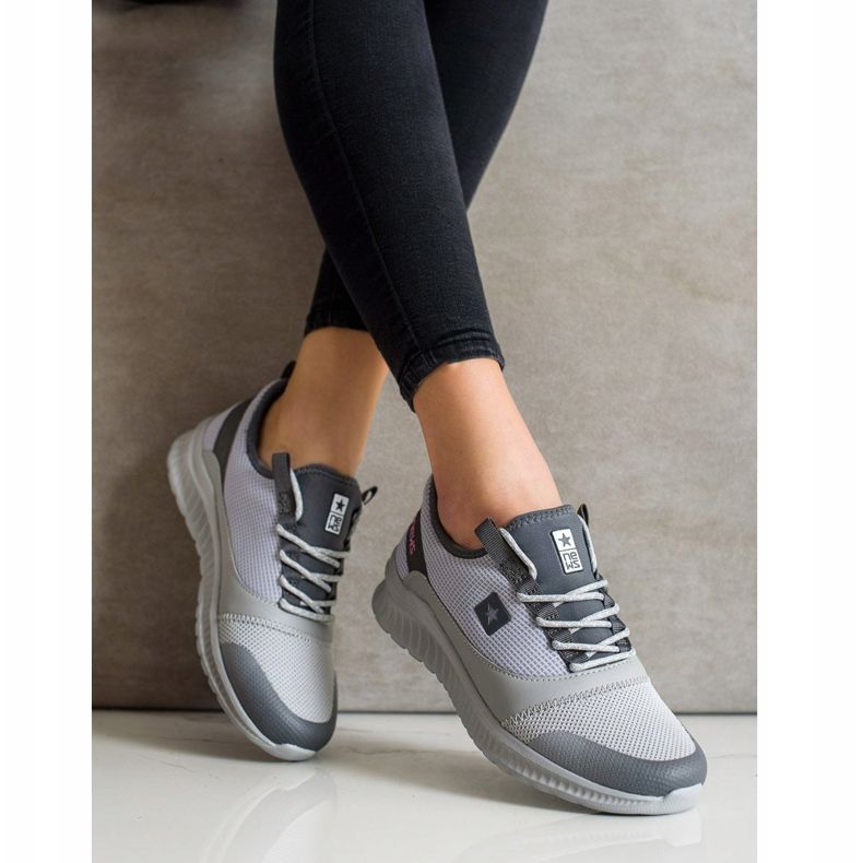 SHELOVET Leichte Sport-Sneaker grau 2
