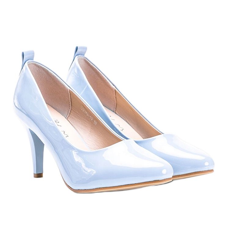 Blau lackierte Nadia Pumps 1