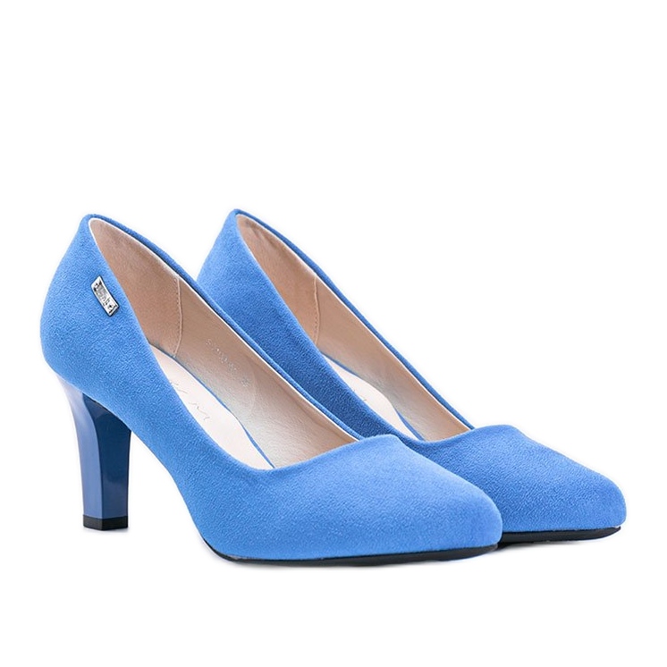 Blaue Pumps auf einem Calista-Stilettoabsatz 1