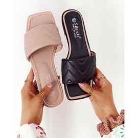 S.Barski Hausschuhe aus Leder mit Steppung S. Barski 331-42 Cappuccino beige 1