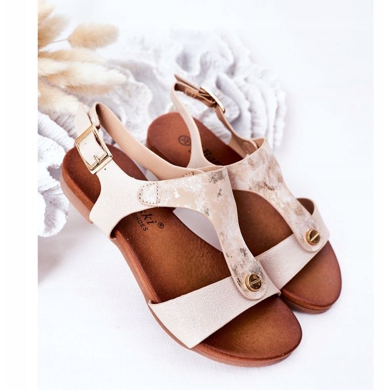 S.Barski Kindersandalen S. Bararski Comfort Złote weiß silber- golden 2