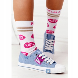 Openwork Damen Sneaker Big Star FF274037 Blau 2