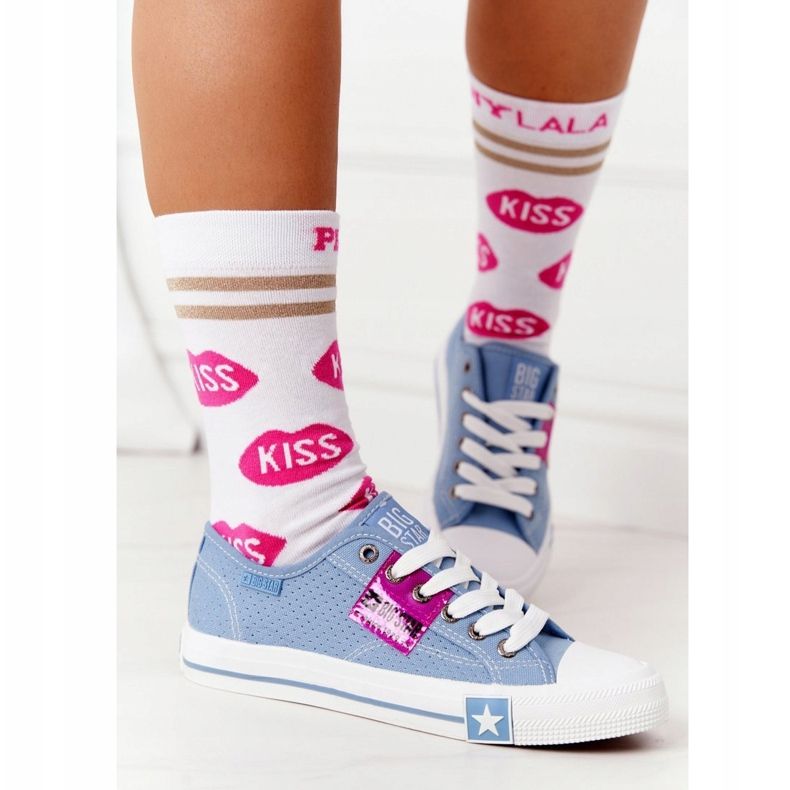 Openwork Damen Sneaker Big Star FF274037 Blau 2