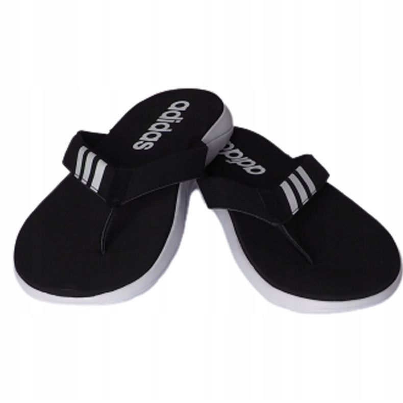 Adidas Herren Comfort Flip Flop schwarze Hausschuhe EG2069 weiß 1