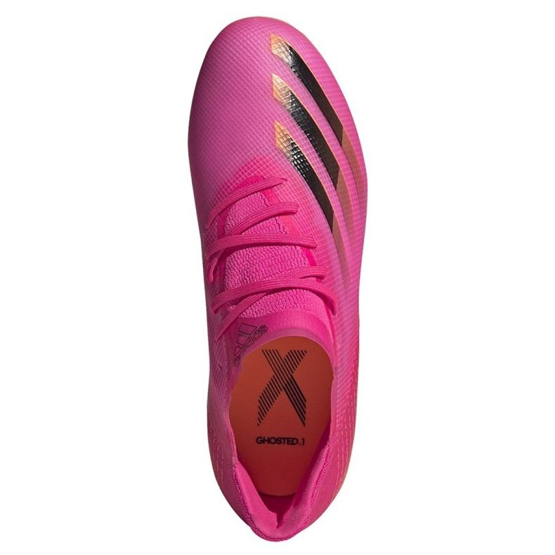 Adidas X Ghosted.1 Fg Jr FW6956 Fußballschuhe rosa, orange rosa 2