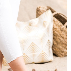 Goodin Goldene Sandalen mit Ornamenten 1