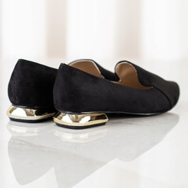 Goodin Pumps mit goldenem Absatz schwarz 1