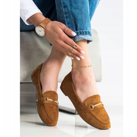 Anesia Paris Elegante Wildleder-Loafer braun 2